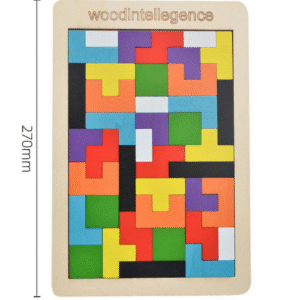 Wooden Russian Blocks Puzzles for Kids Adults, Wood Intelligence Puzzle for Kids Ages 3-8,Wooden Kids Puzzles Brain Teasers Toy Educational Gift for Kids