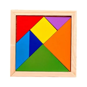 7 Piece Wooden Tangram Puzzle for Mind Development of Kids