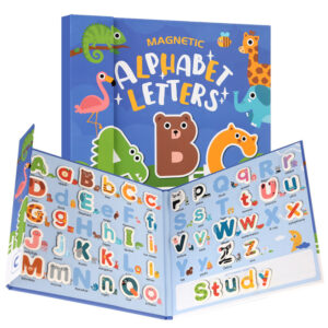 Fun and Challenging All-Ages DIY Paper Unisex Cartoon Letter Cognition Book Durable 2-4 Years Puzzle Educational Toy